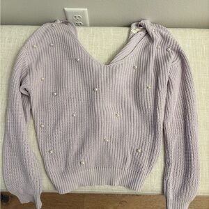 Jessica Simpson- twist back sweater